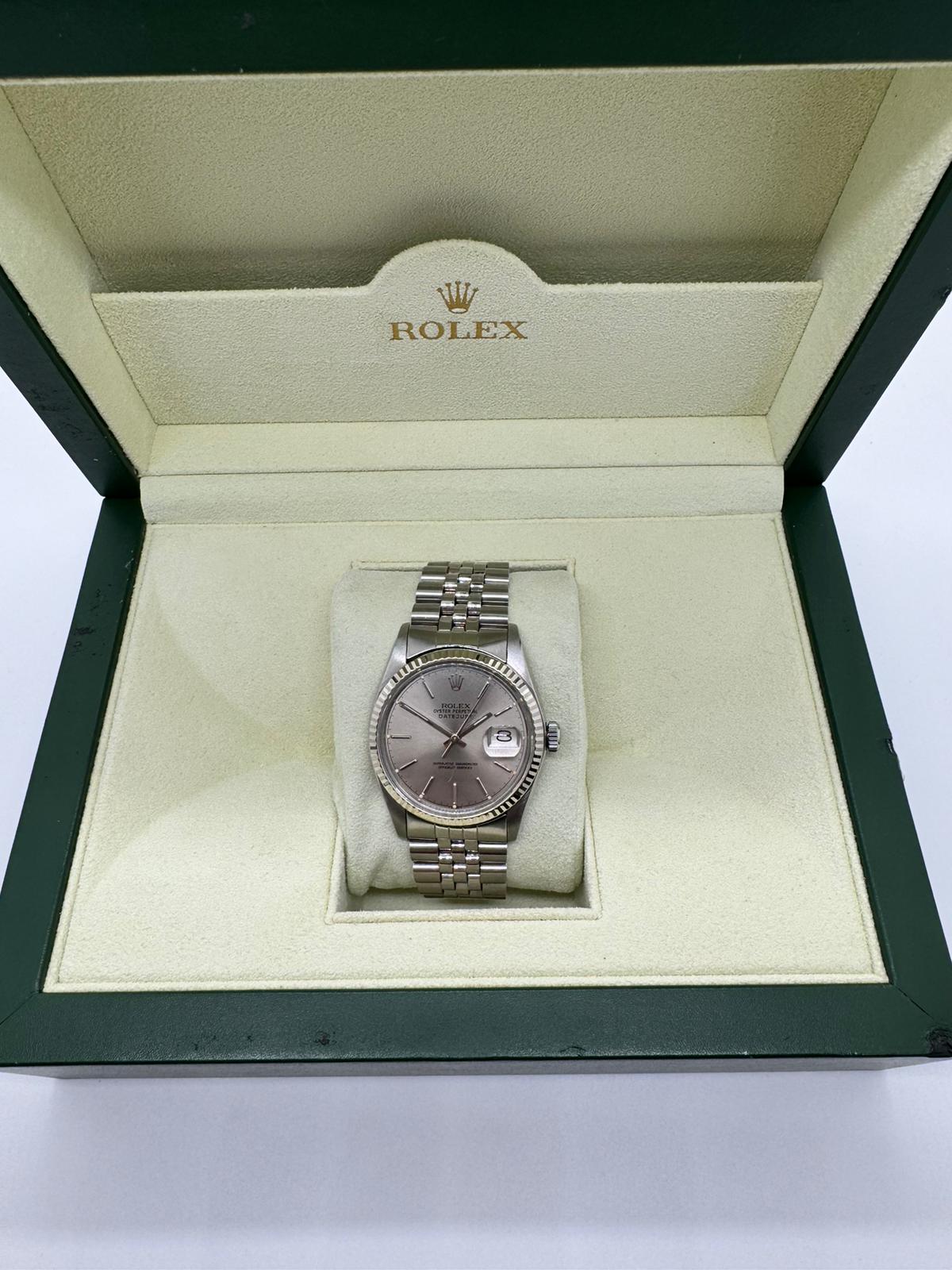 Rolex Datejust 36mm, silbernes Zifferblatt