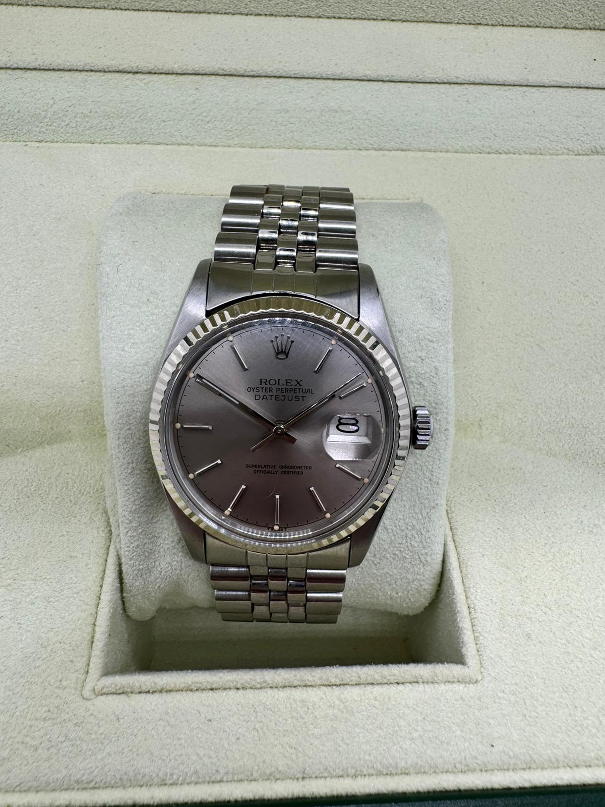 Rolex Datejust 36mm, silbernes Zifferblatt