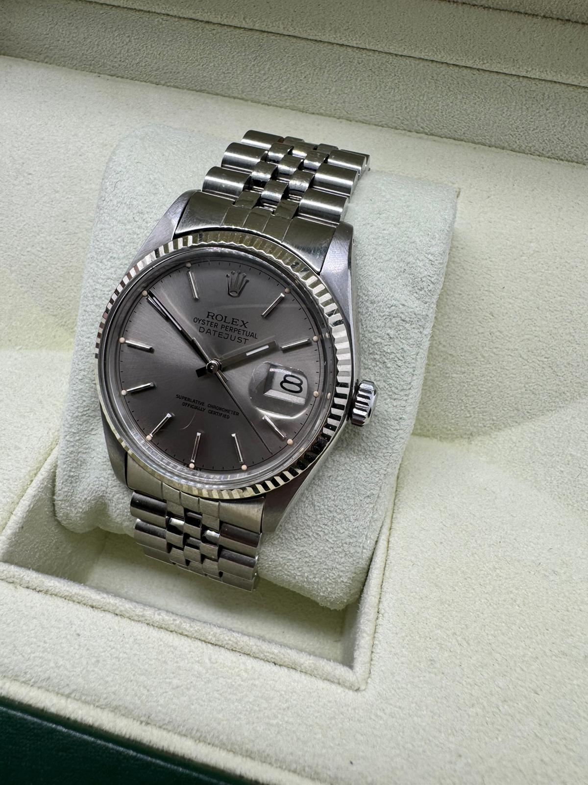 Rolex Datejust 36mm, silbernes Zifferblatt