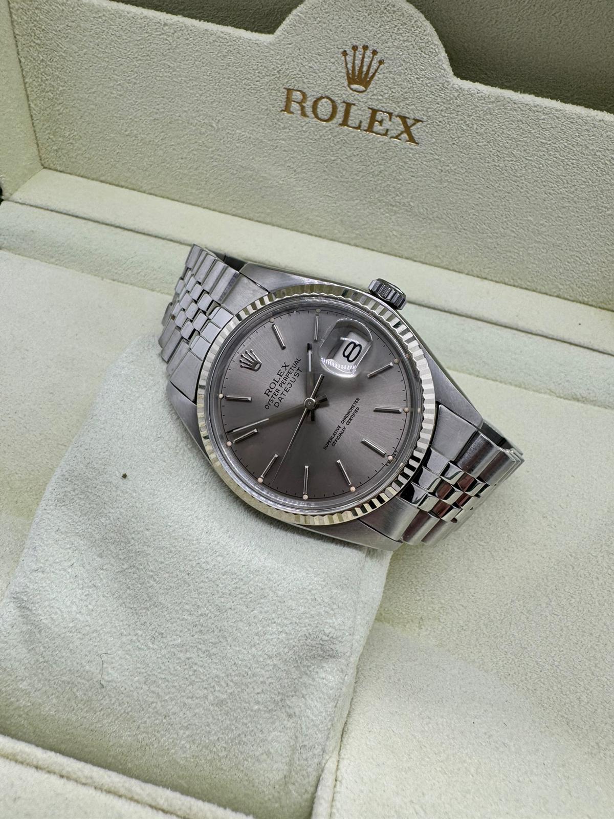 Rolex Datejust 36mm, silbernes Zifferblatt