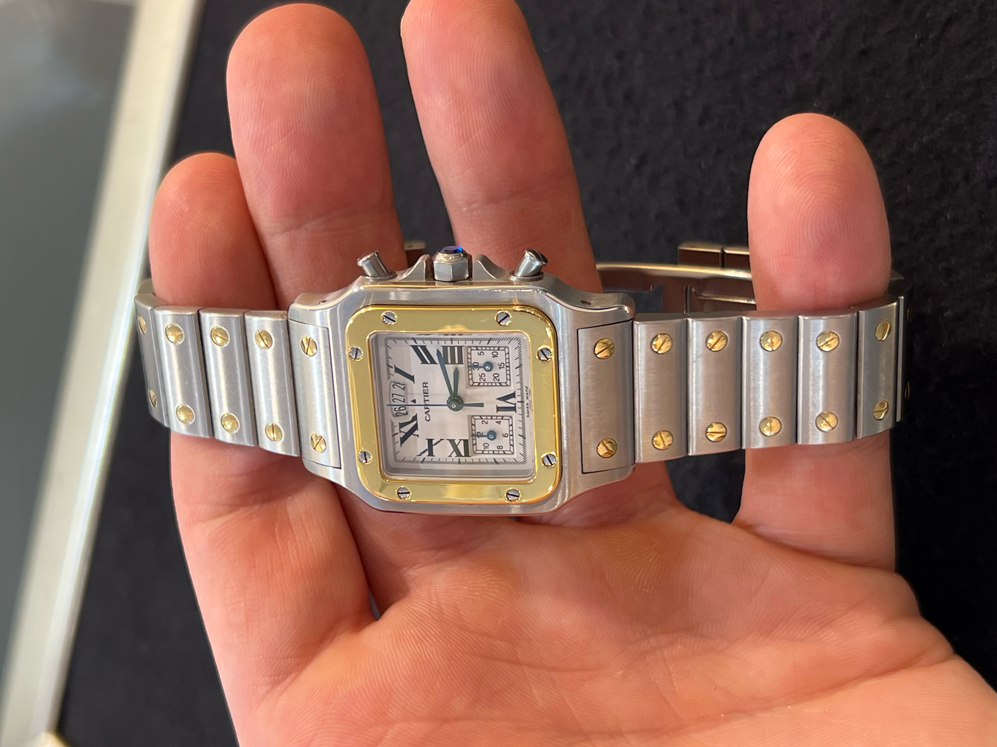 Cartier Santos Galbee Chronograph 2425