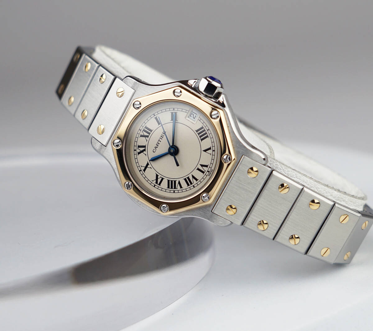 Cartier Santos Octagon Bi-Color Roman Index SM