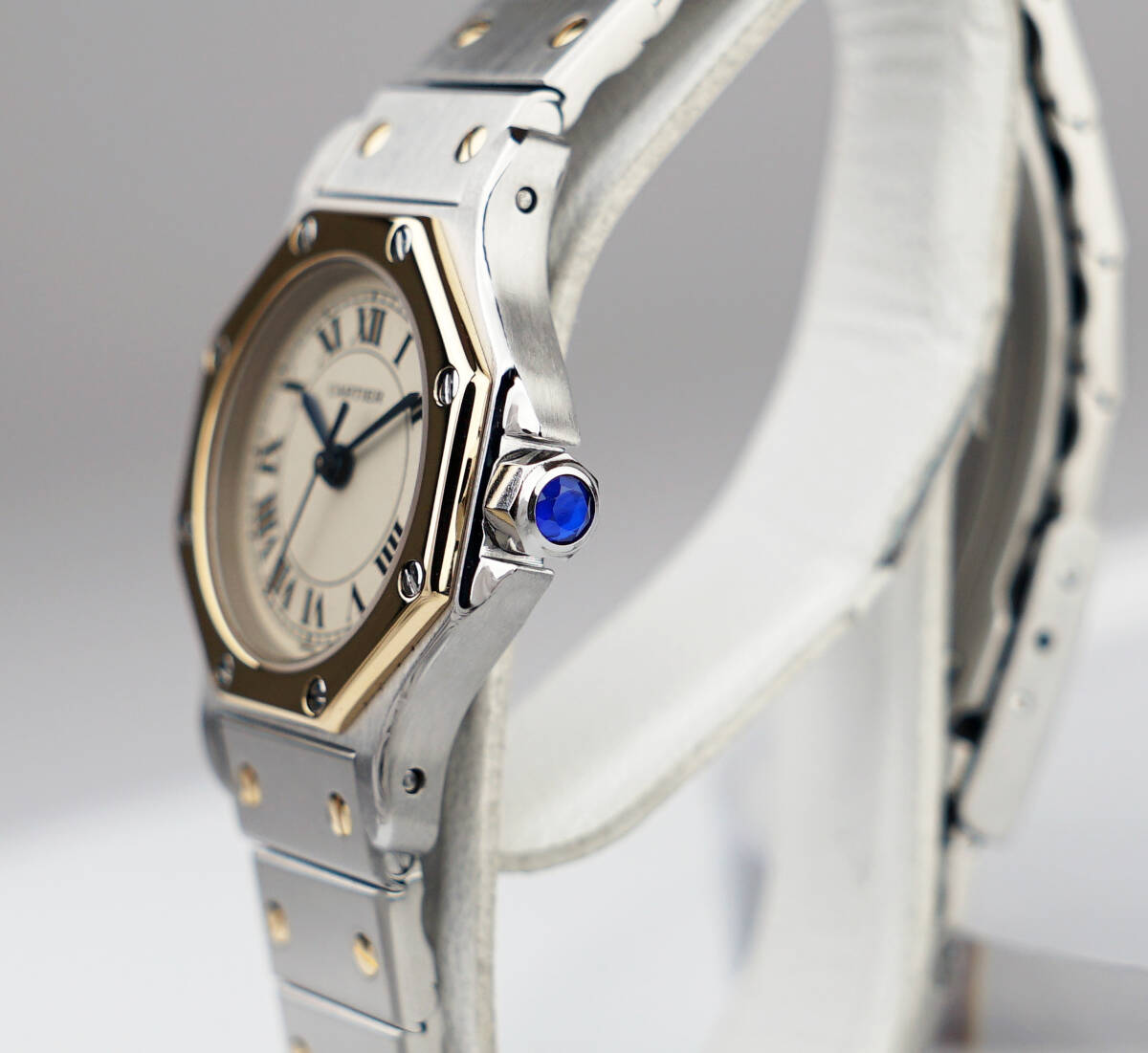 Cartier Santos Octagon Bi-Color Roman Index SM