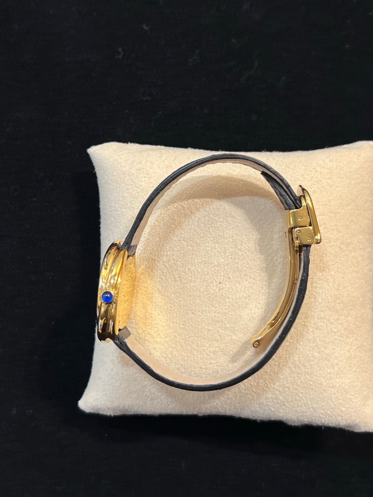 Cartier Must Trinity Vermeil Weiss Dial, Quarz, blaues Lederband, Foto 4 von 4