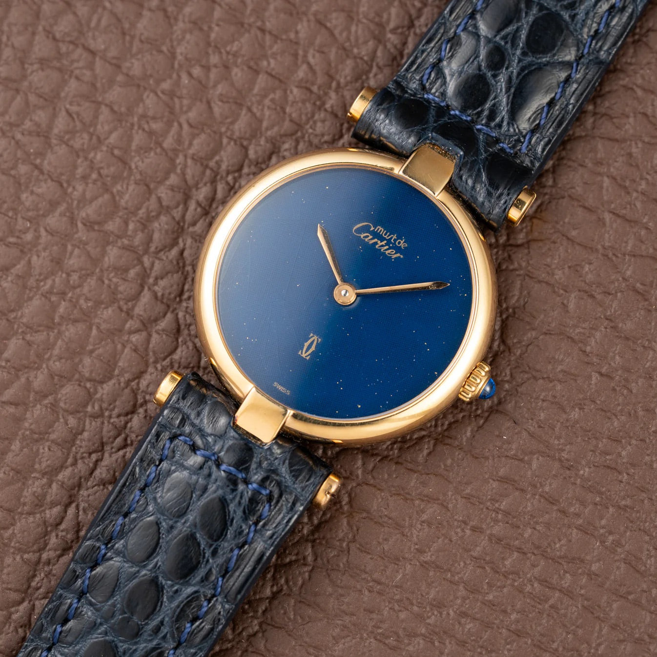 Cartier Must Vendome Blue Lapis Dial SM