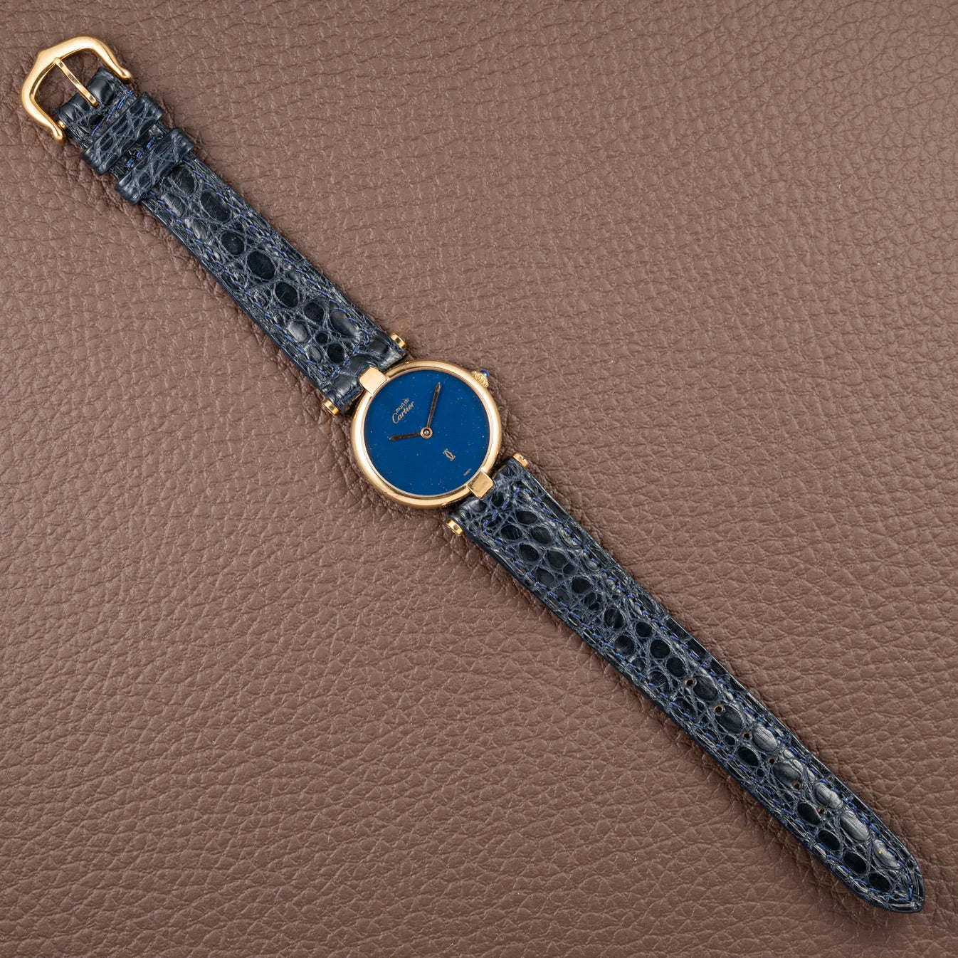 Cartier Must Vendome Blue Lapis Dial SM