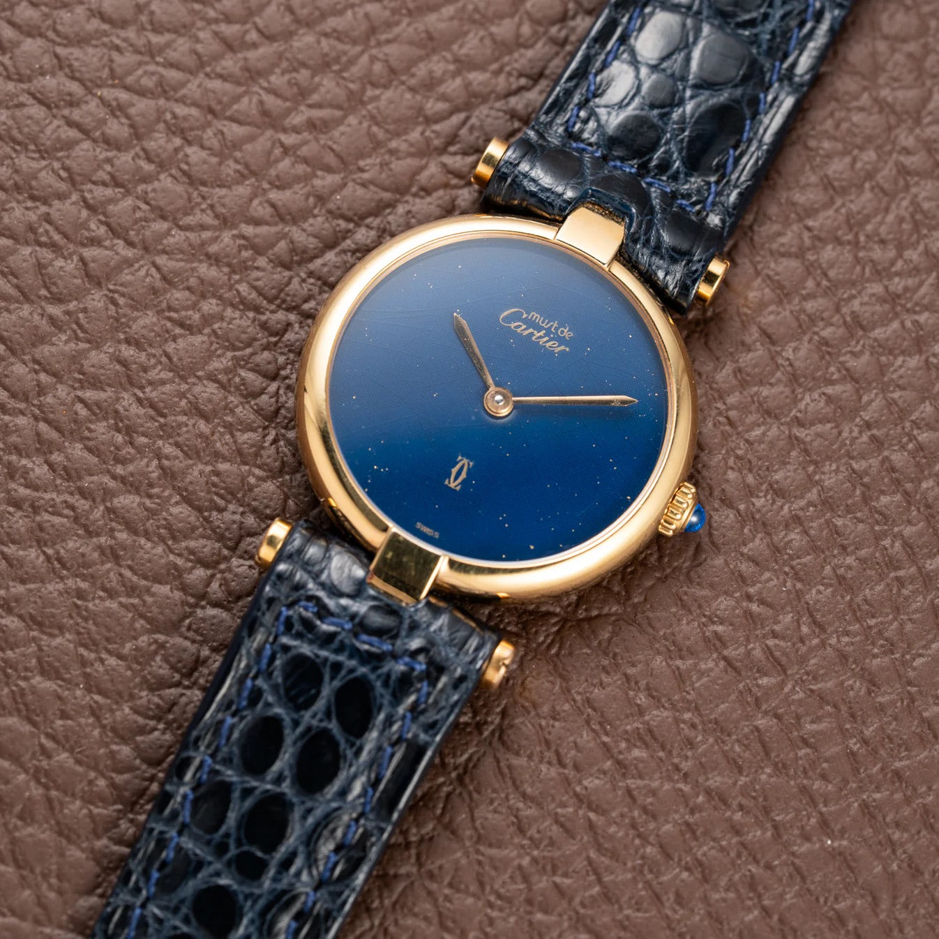 Cartier Must Vendome Blue Lapis Dial SM
