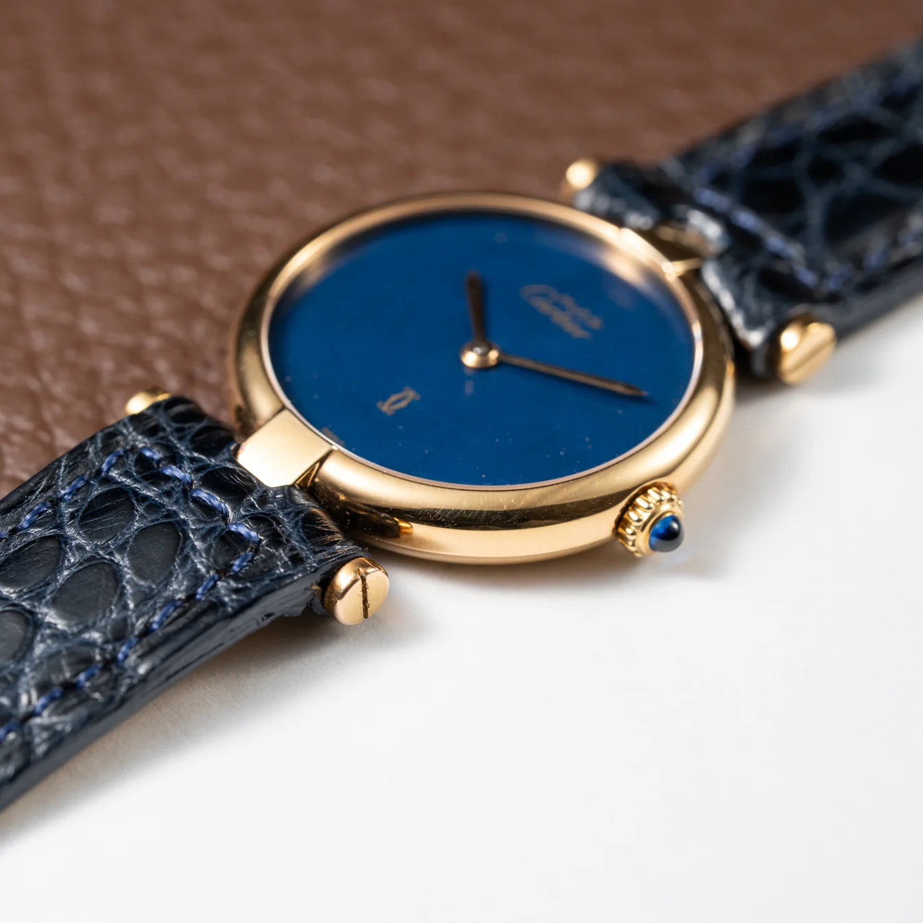 Cartier Must Vendome Blue Lapis Dial SM