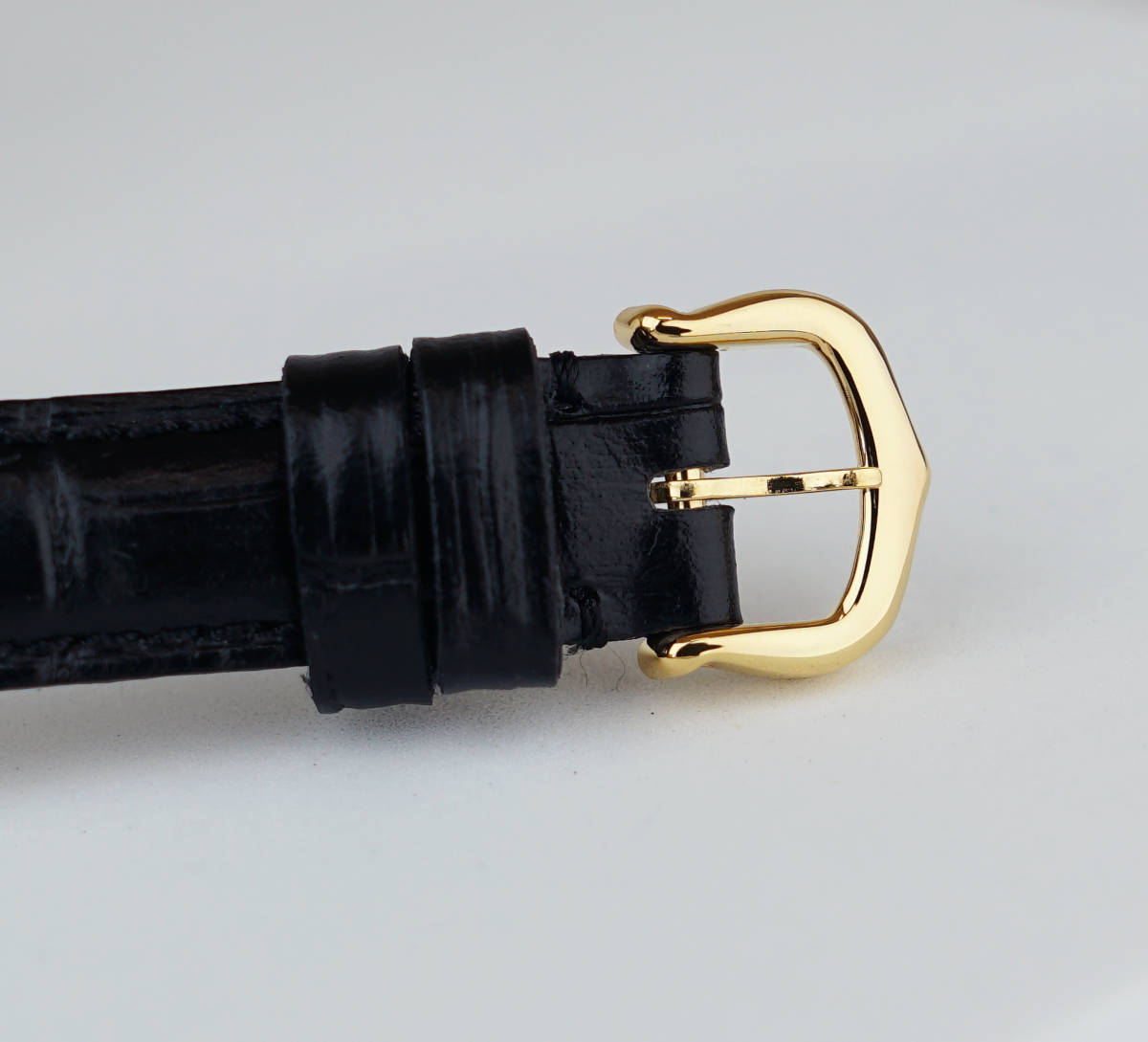 Cartier Must Vendome Ivory Roman Index SM, Quarz, schwarzes Lederarmband, Foto 5 von 9