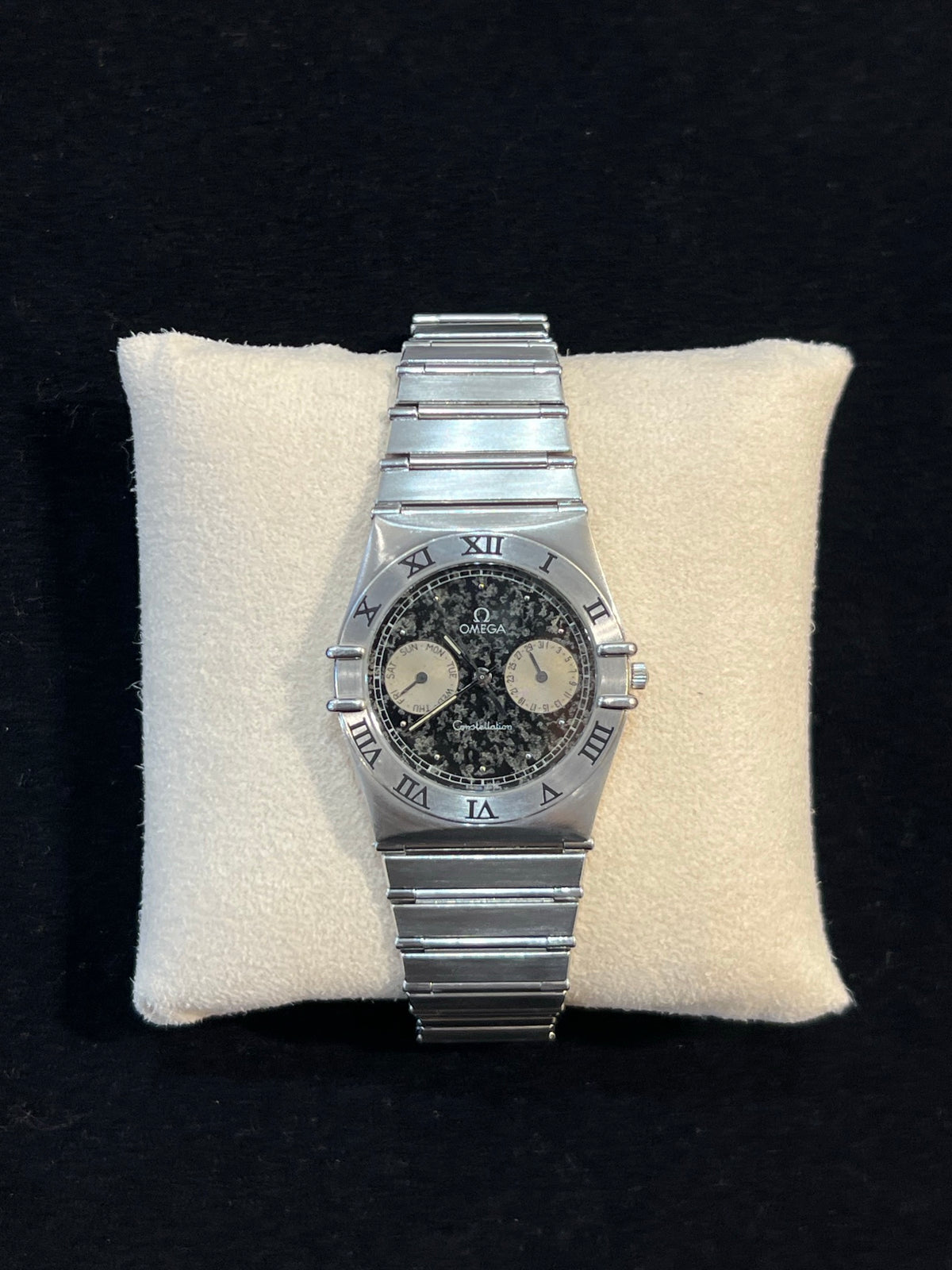 Omega Constellation Chronograph Stahl, Quarz, Gliederband, Foto 2 von 4
