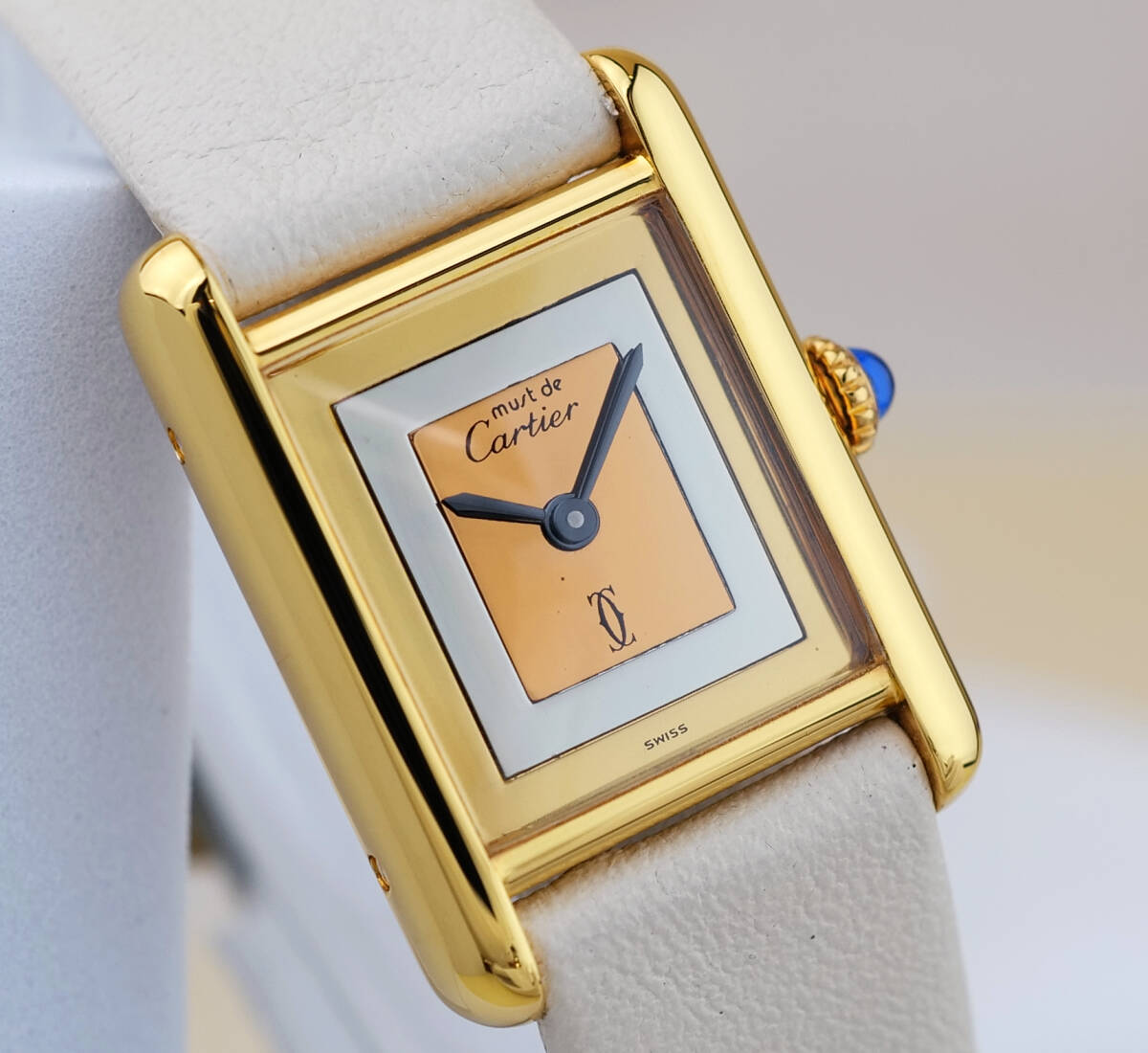 Cartier Must Tank Three Colour Gold Index SM