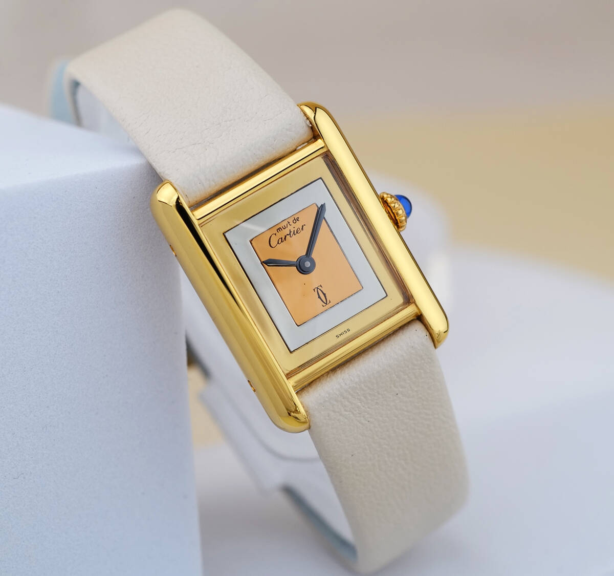 Cartier Must Tank Three Colour Gold Index SM