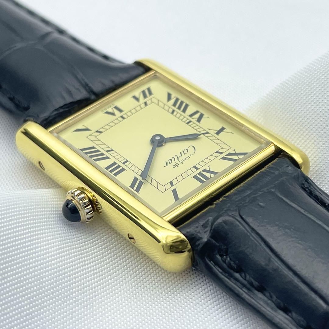 Cartier Must Tank Roman Ivory Index LM