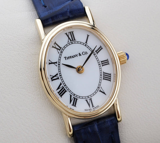 Tiffany 14K Gold Oval Dial