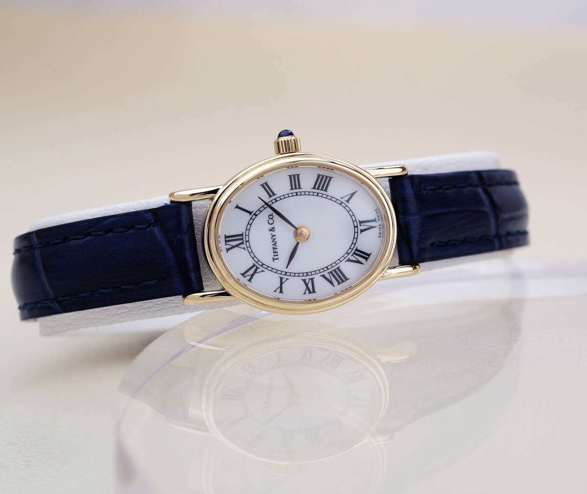 Tiffany 14K Gold Oval Dial