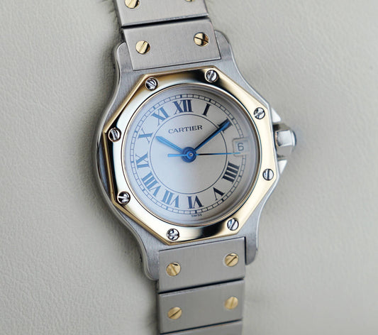Cartier Santos Octagon Bi-Color Roman Index SM