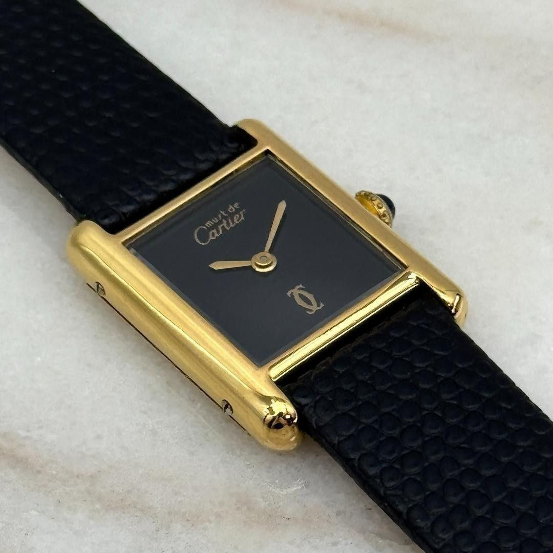 Cartier Tank Must Black Dial SM