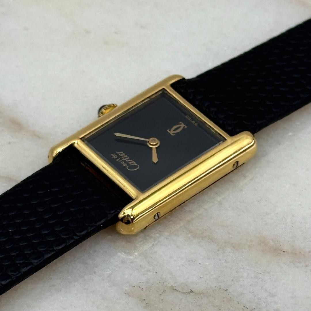 Cartier Tank Must Black Dial SM