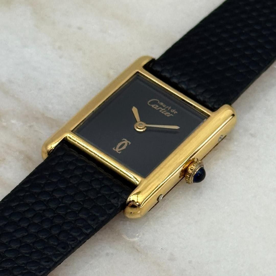 Cartier Tank Must Black Dial SM