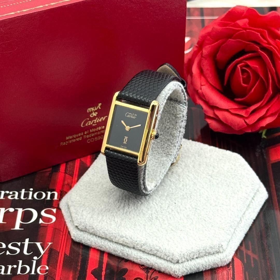 Cartier Tank Must Black Dial SM