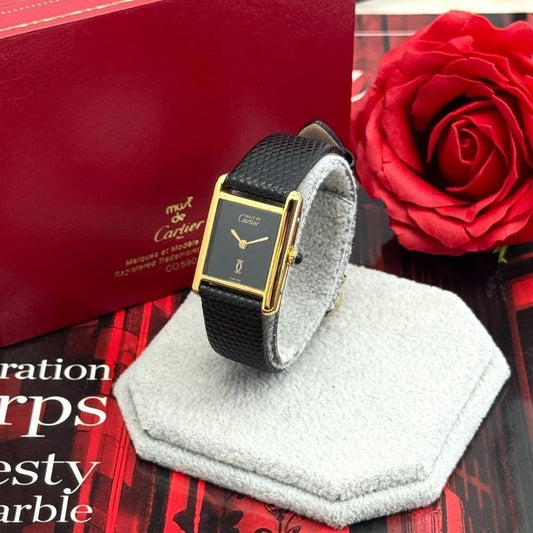 Cartier Tank Must Black Dial SM