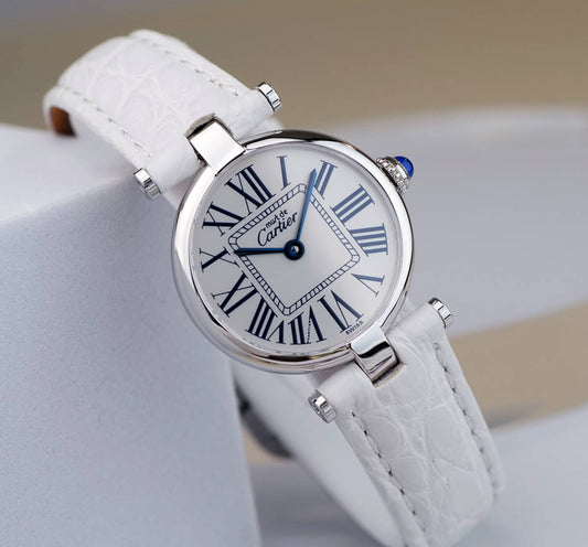 Cartier Vendome Louis Cartier Opaline Dial Roman Index SM