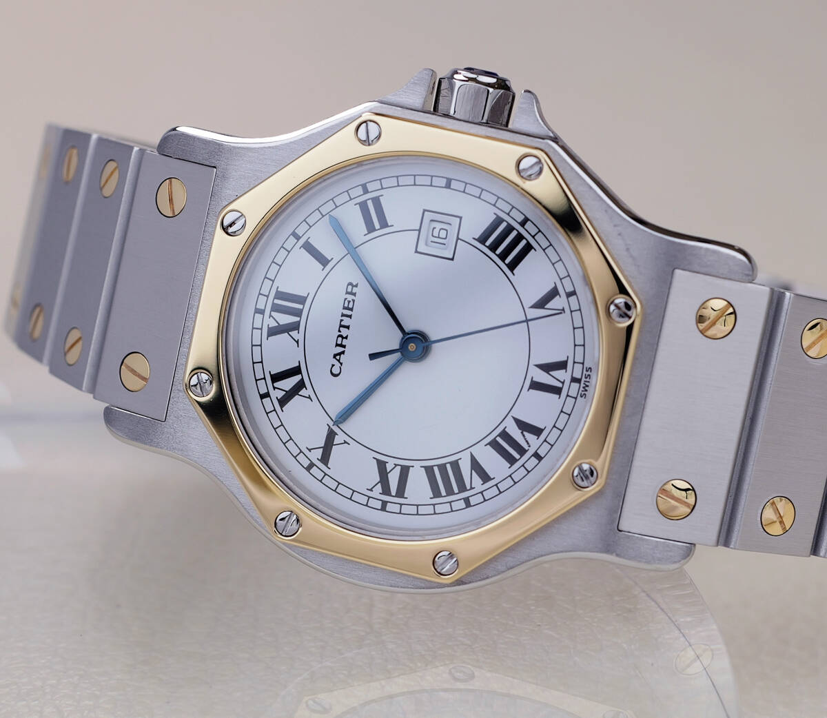 Cartier Octagon LM, Bi-Color, Automatik