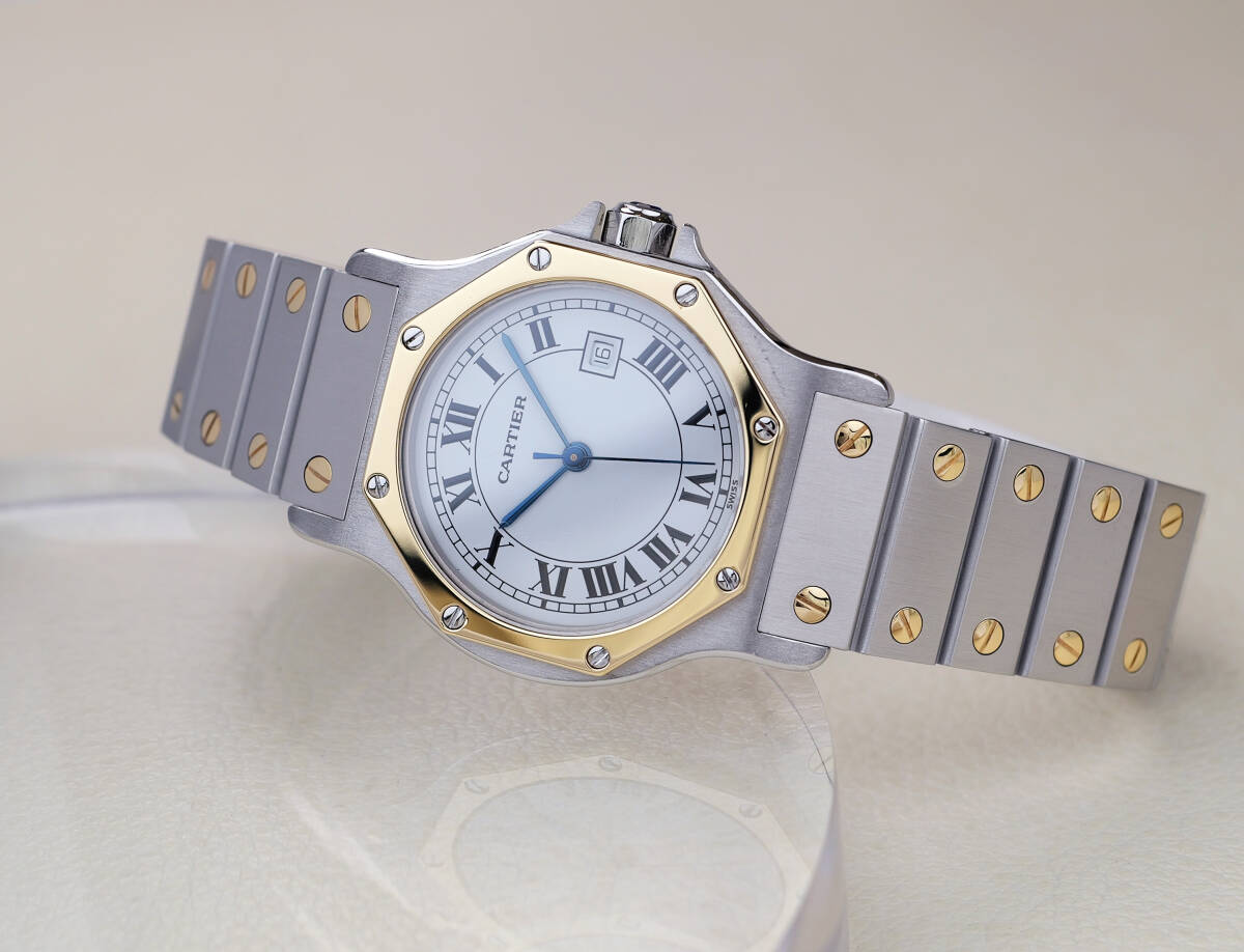 Cartier Octagon LM, Bi-Color, Automatik