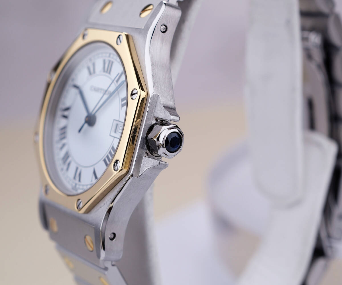 Cartier Octagon LM, Bi-Color, Automatik