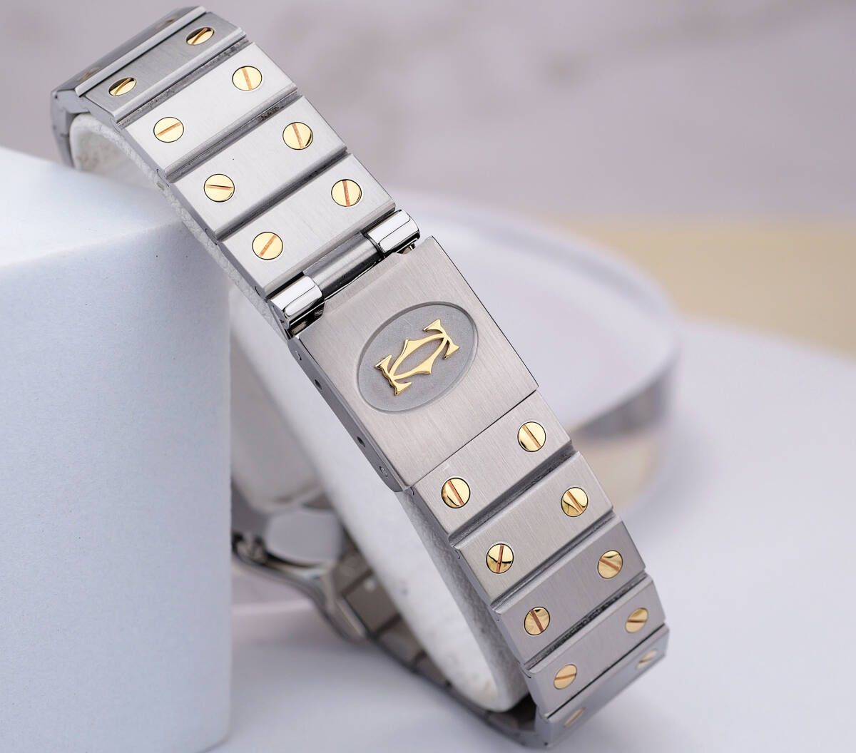 Cartier Octagon LM, Bi-Color, Automatik