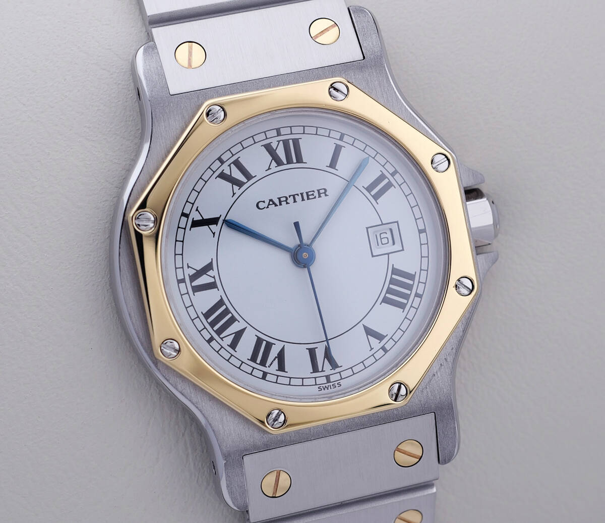 Cartier Octagon LM, Bi-Color, Automatik