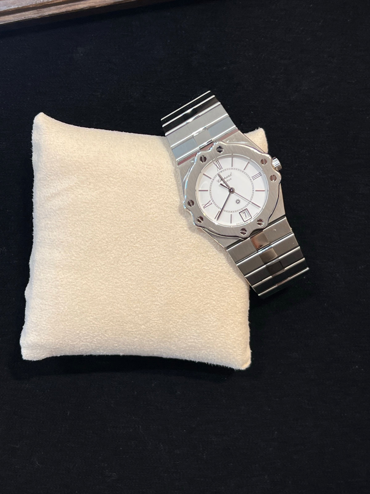 Chopard St. Moritz Stahl Datum, Quarz, Stahlband, Foto 1 von 6