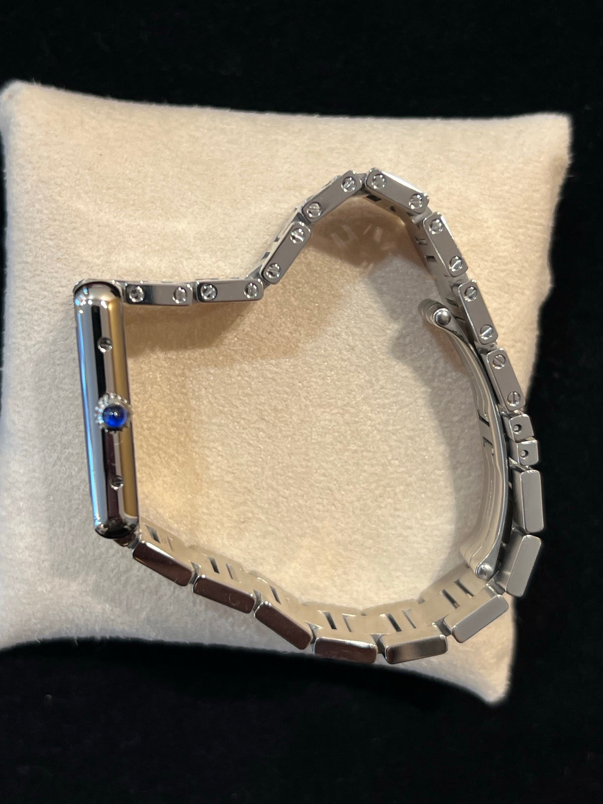 Cartier Tank Solo SM Weiss Dial, Quarz, Stahlband, Foto 2 von 3