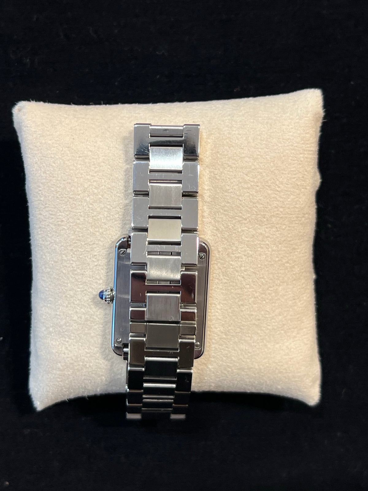 Cartier Tank Solo SM Weiss Dial, Quarz, Stahlband, Foto 3 von 3