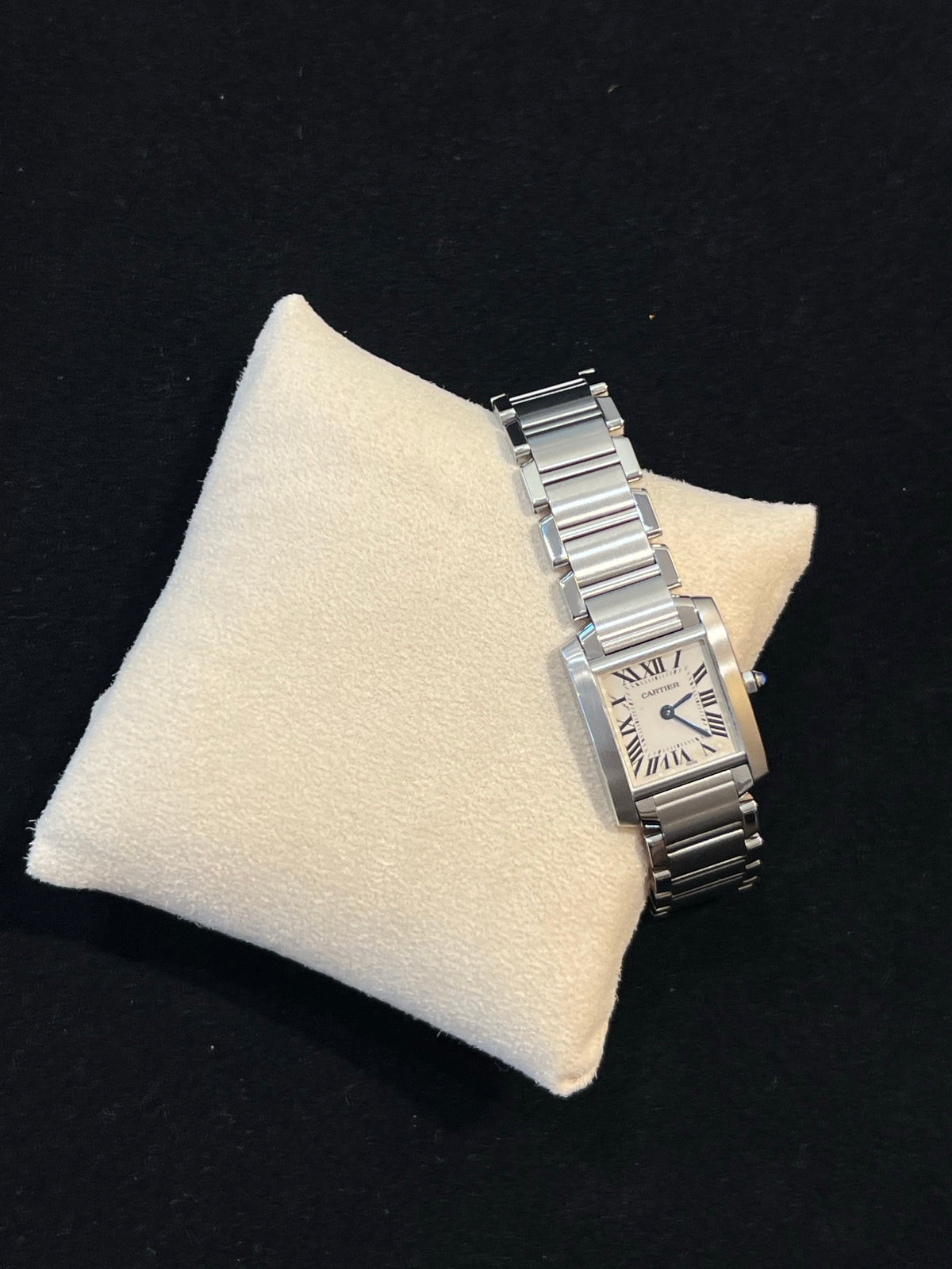 Cartier Tank Française Stahl SM, Quarz, Stahlband, Foto 3 von 5