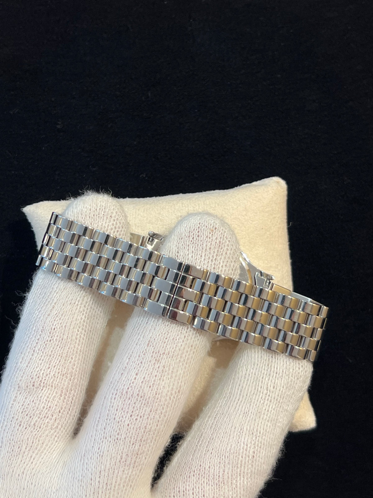 Tiffany & Co. Stahl Weiss Dial Datum, Quarz, Gliederband, Foto 4 von 5