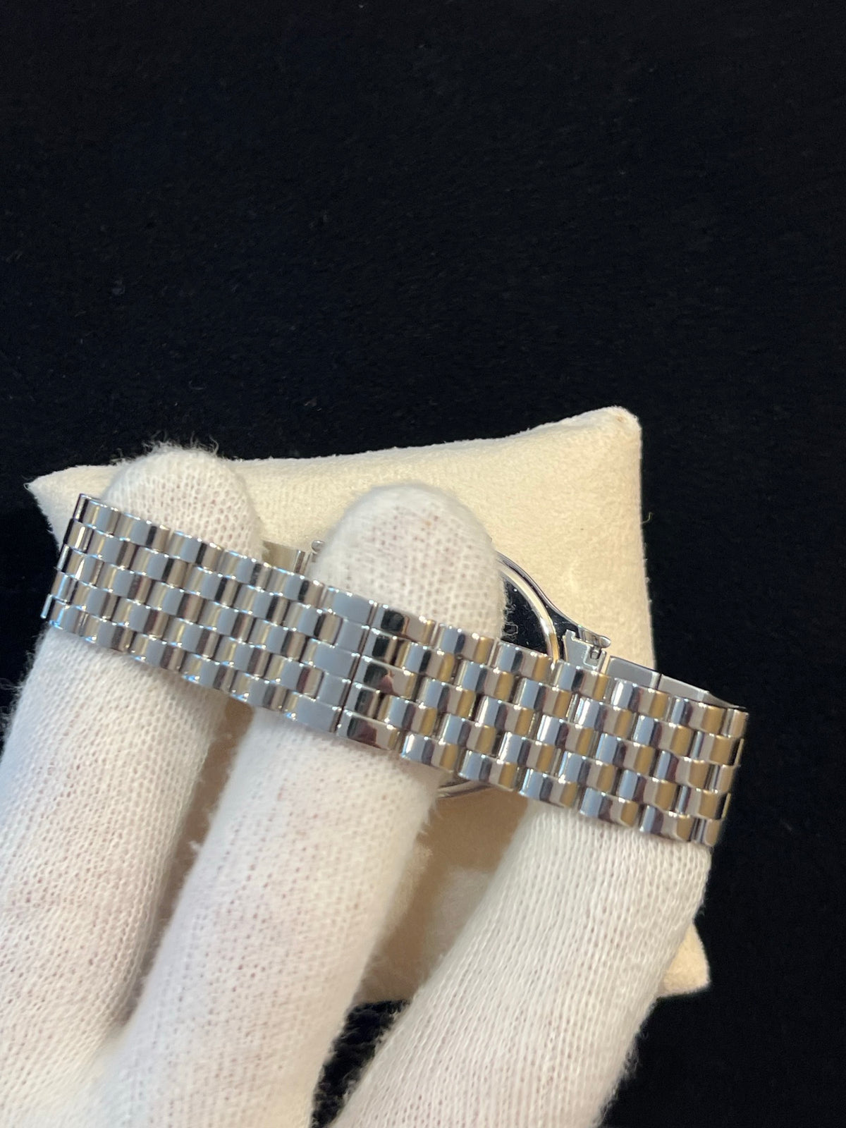 Tiffany & Co. Stahl Weiss Dial Datum, Quarz, Gliederband, Foto 5 von 5